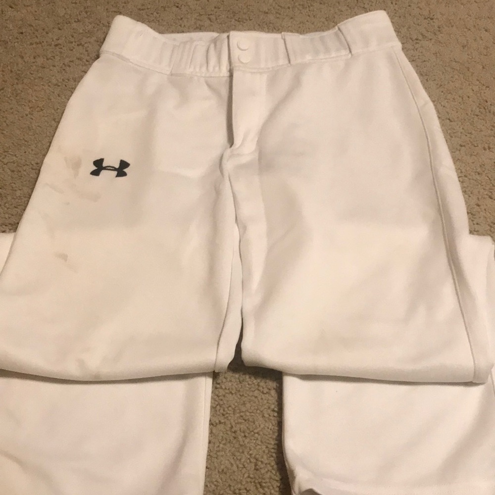 Under armor white baseball pants